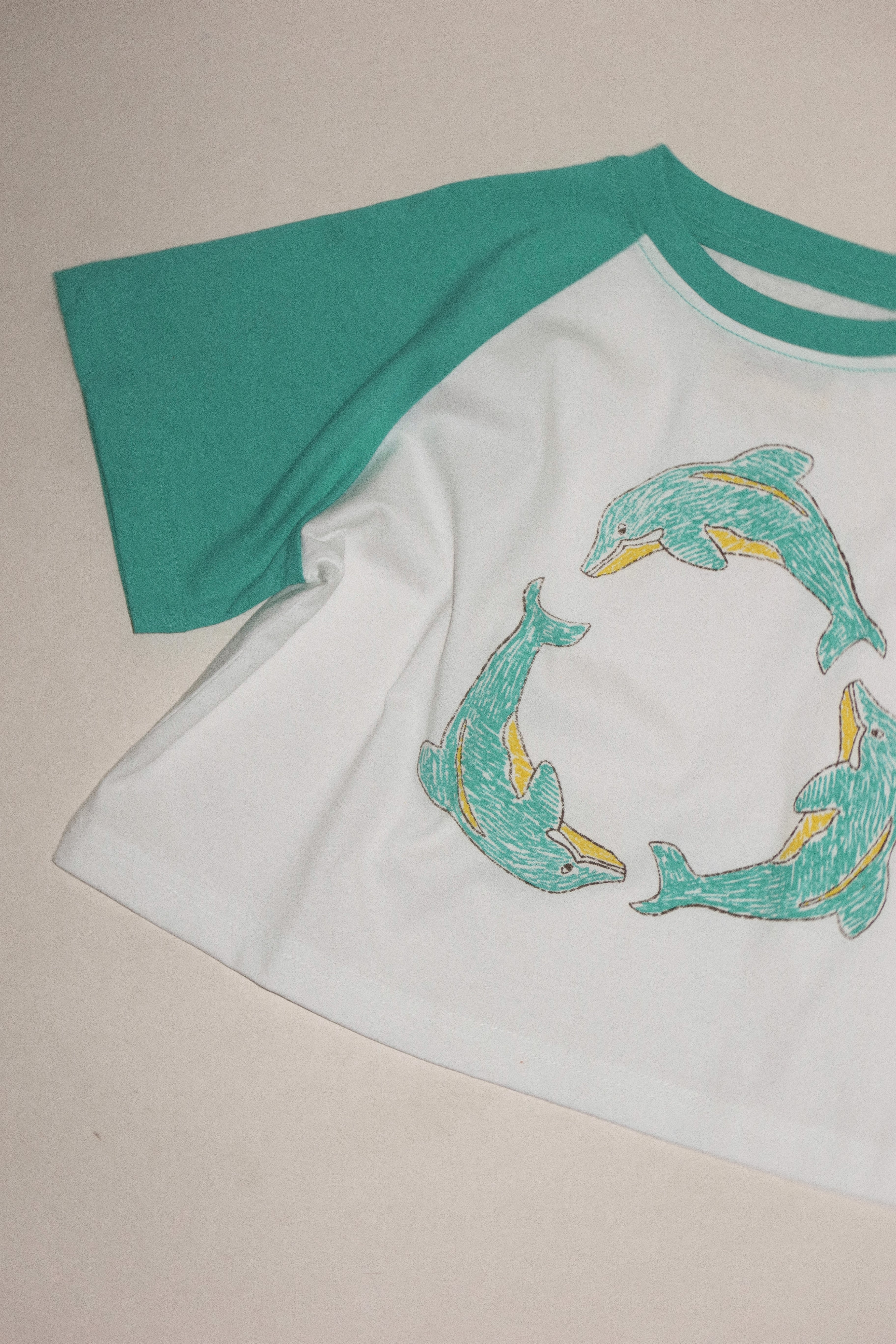 Dolphin Raglan Tee