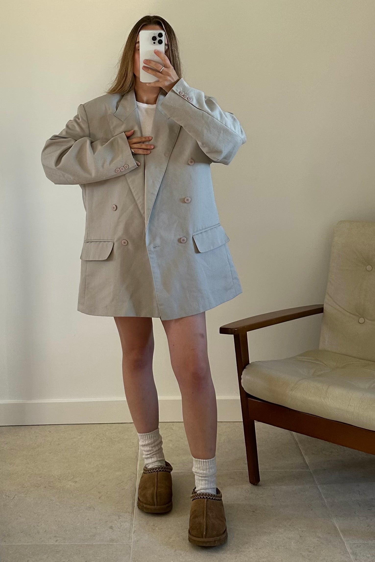 Oversized Double Breasted Blazer