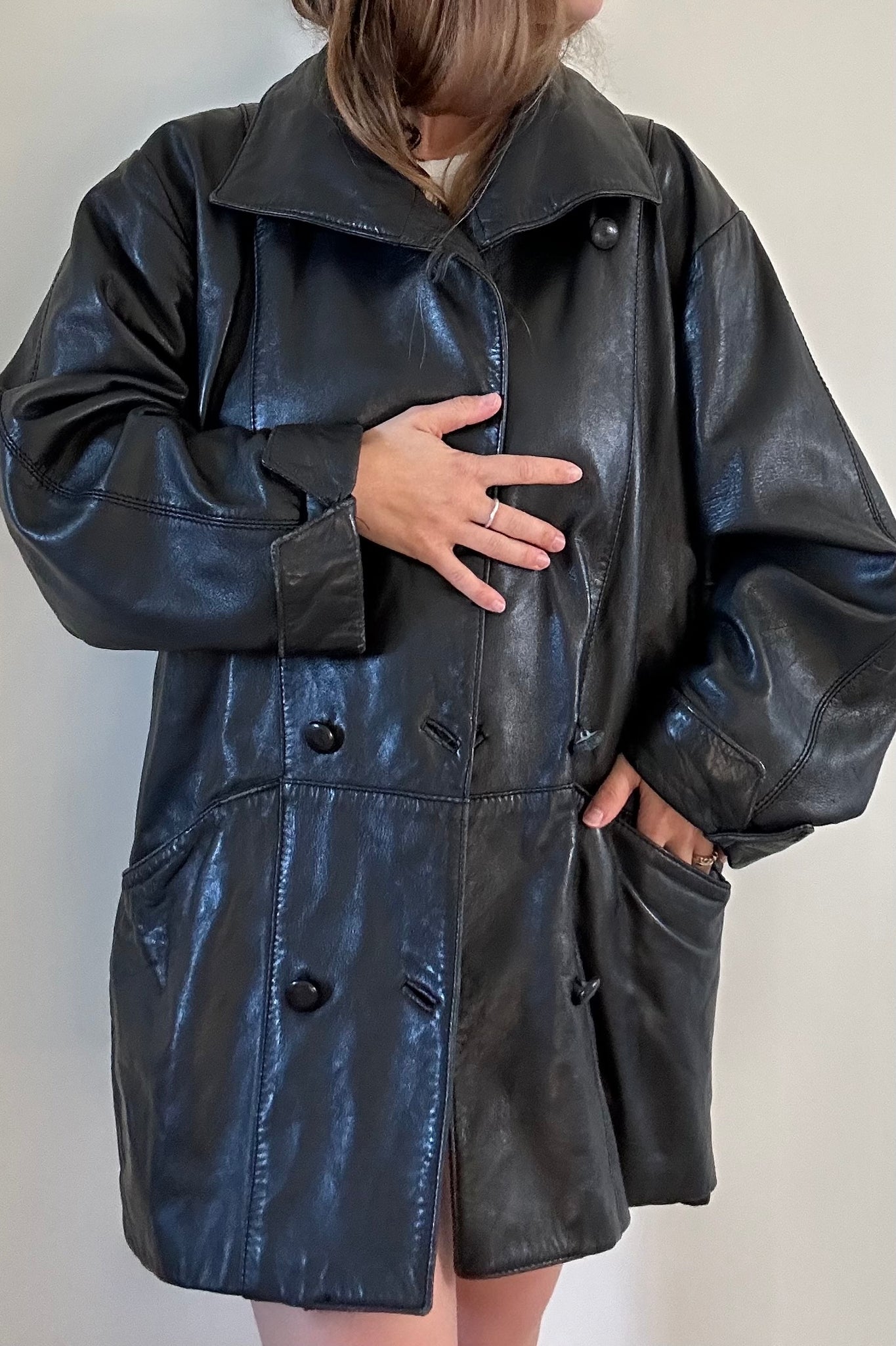 Staple Leather Coat