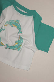 Dolphin Raglan Tee