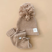 Textured Chunky Beanie | Fawn
