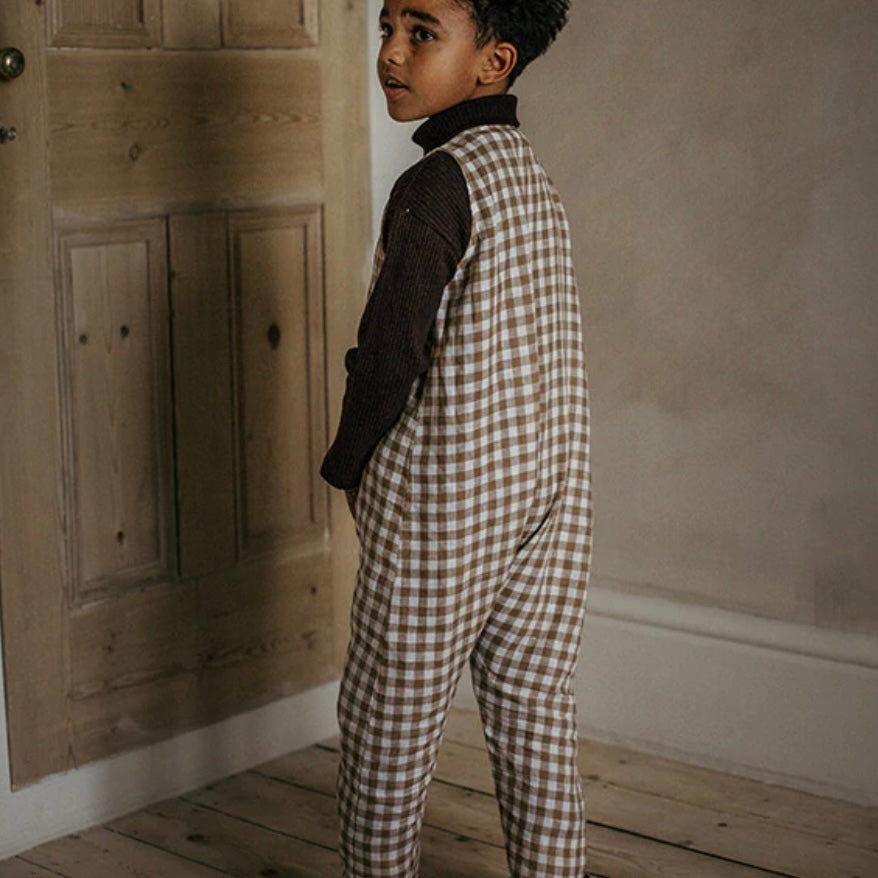 PLAYSUIT | BRONZE GINGHAM