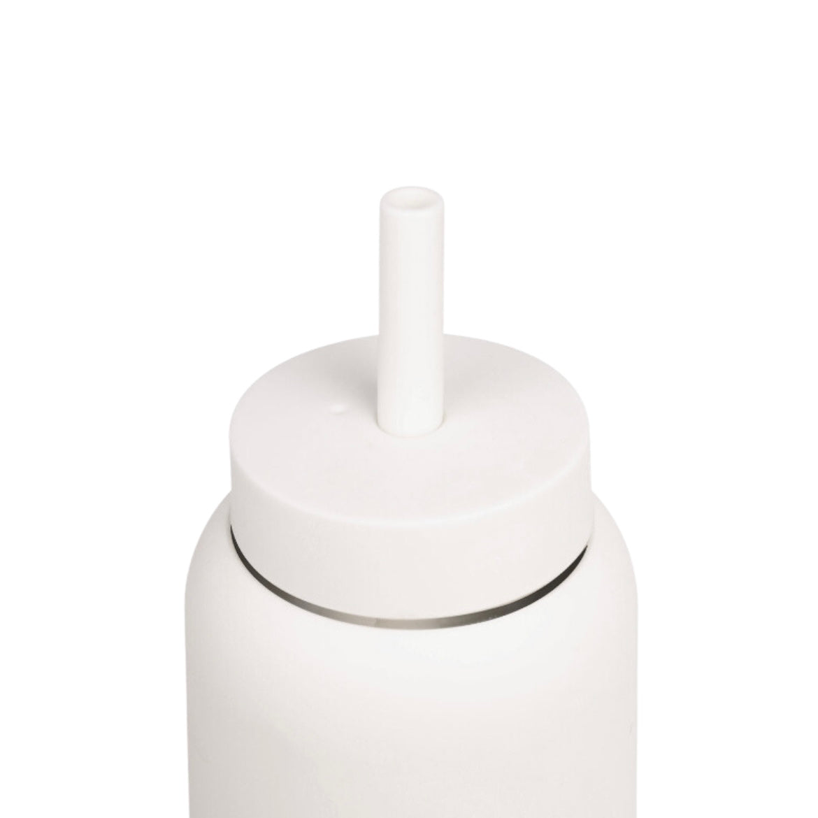 Mini Lounge Straw & Cap | White