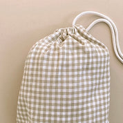 Organic Cotton Fitted Crib Sheet | Gingham
