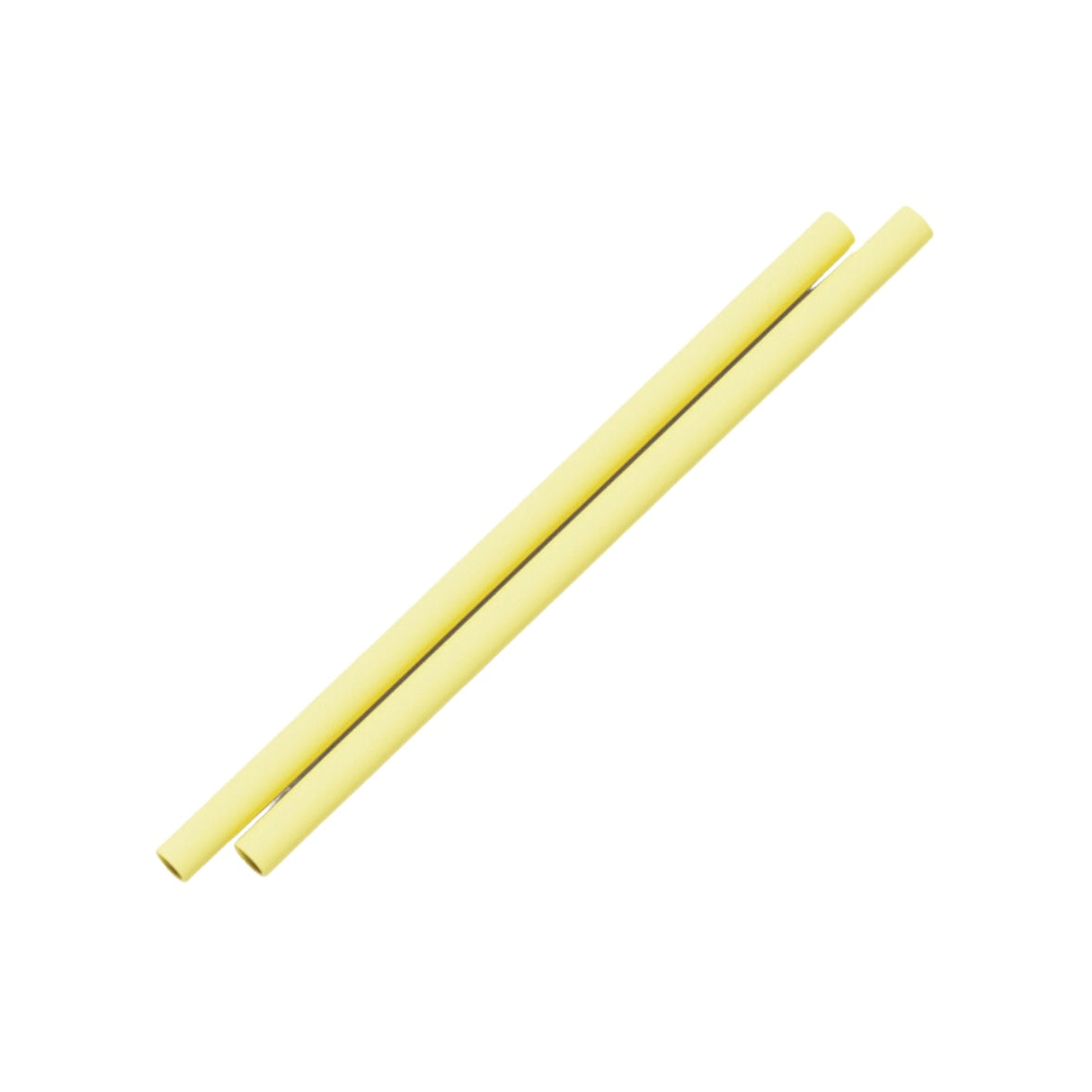 Coloured Silicone Straws | Lemon