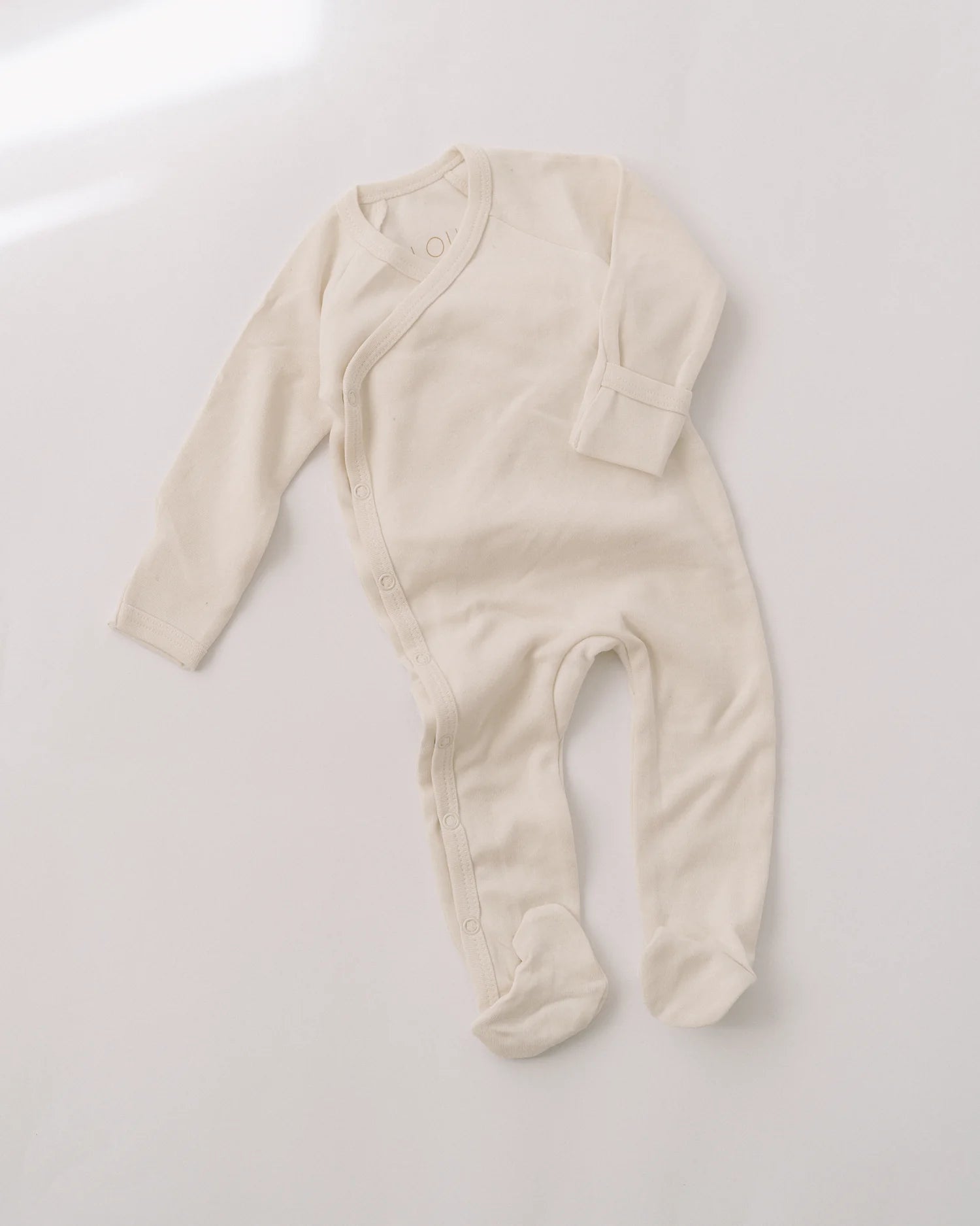 Footed Romper | Natural