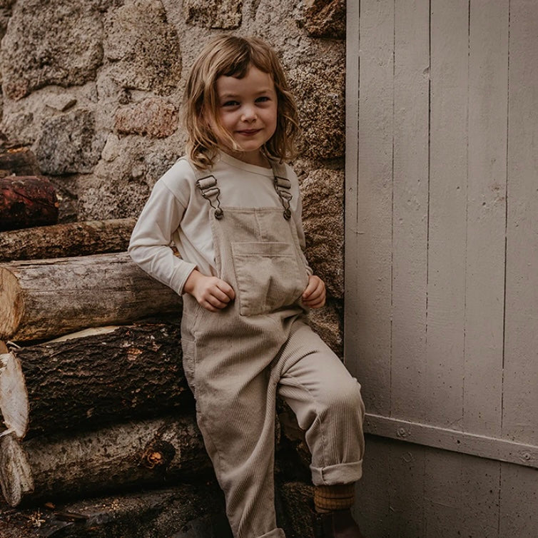 WILD & FREE DUNGAREE | OATMEAL